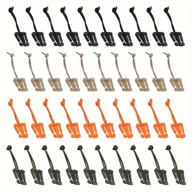 5Pcs Molle Backpack Buckle Carabiner Clips Outdoor Nylon Camping Bag Hanger Hook Clamp EDC Carabiner Survival Gear Tools